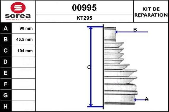 SNRA 00995 - Пильник, приводний вал autozip.com.ua