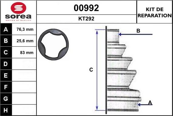 SNRA 00992 - Пильник, приводний вал autozip.com.ua