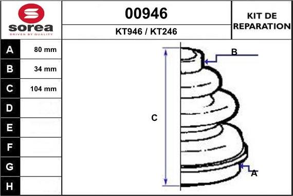 SNRA 00946 - Пильник, приводний вал autozip.com.ua