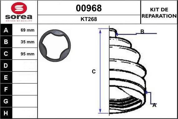 SNRA 00968 - Пильник, приводний вал autozip.com.ua