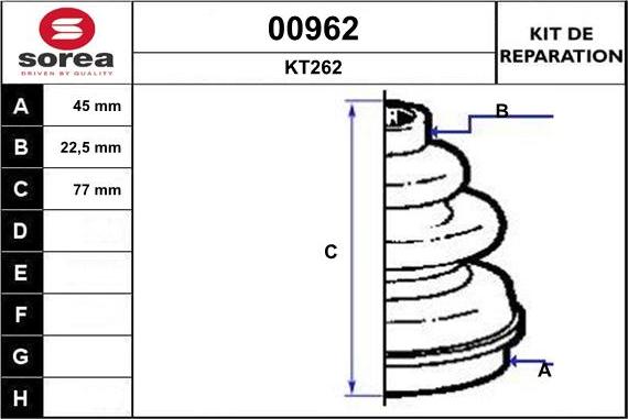 SNRA 00962 - Пильник, приводний вал autozip.com.ua