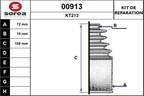 SNRA 00913 - Пильник, приводний вал autozip.com.ua