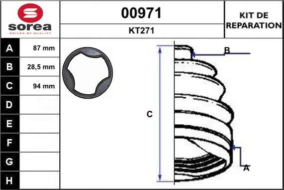 SNRA 00971 - Пильник, приводний вал autozip.com.ua