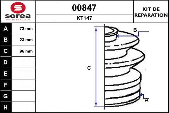 SNRA 00847 - Пильник, приводний вал autozip.com.ua