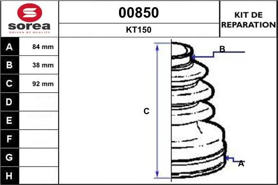 SNRA 00850 - Пильник, приводний вал autozip.com.ua