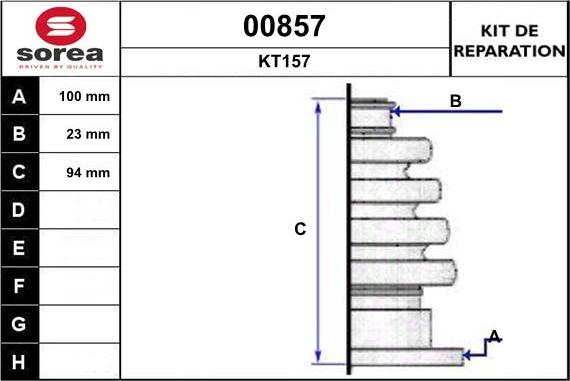 SNRA 00857 - Пильник, приводний вал autozip.com.ua