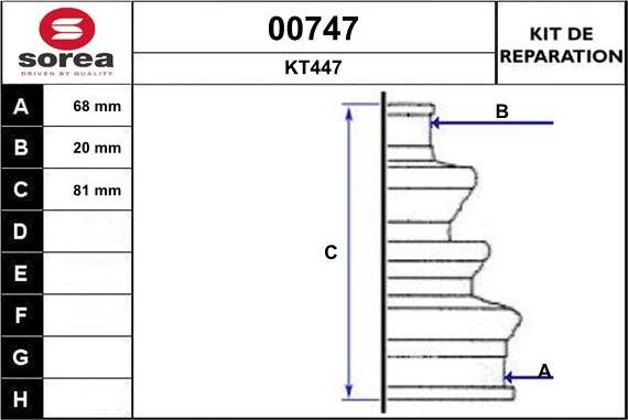 SNRA 00747 - Пильник, приводний вал autozip.com.ua