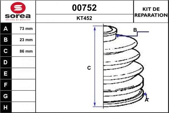 SNRA 00752 - Пильник, приводний вал autozip.com.ua