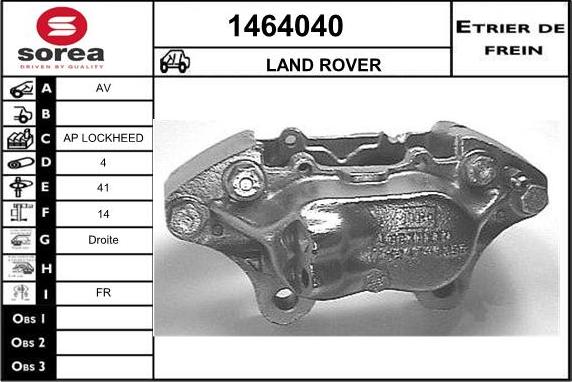 SNRA 1464040 - Гальмівний супорт autozip.com.ua