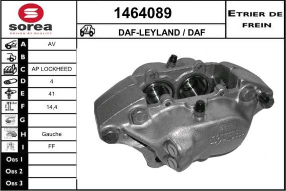 SNRA 1464089 - Гальмівний супорт autozip.com.ua