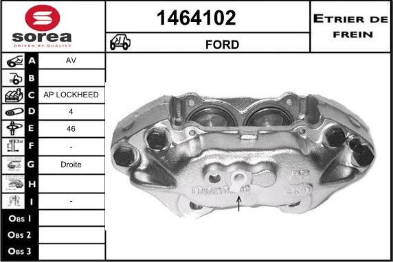 SNRA 1464102 - Гальмівний супорт autozip.com.ua