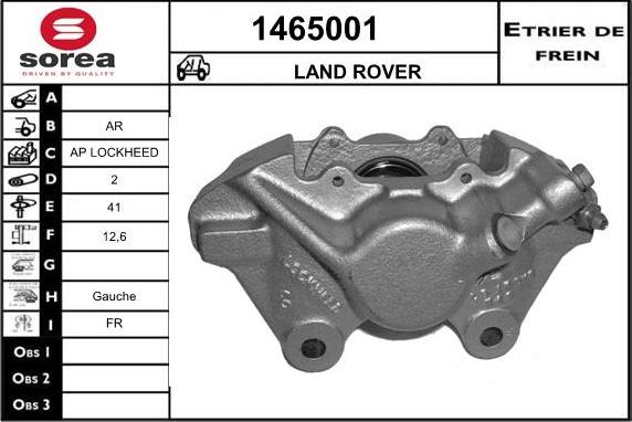 SNRA 1465001 - Гальмівний супорт autozip.com.ua