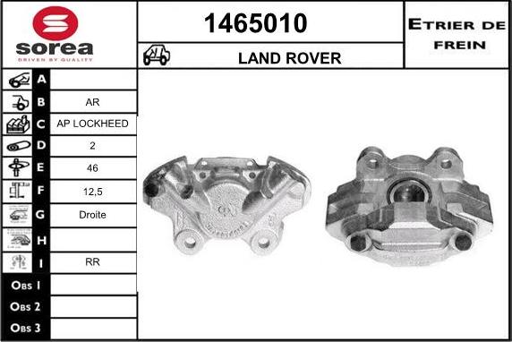 SNRA 1465010 - Гальмівний супорт autozip.com.ua