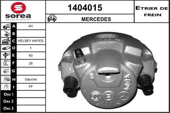 SNRA 1404015 - Гальмівний супорт autozip.com.ua