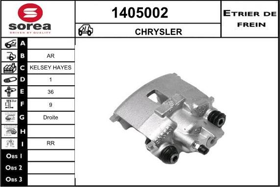 SNRA 1405002 - Гальмівний супорт autozip.com.ua