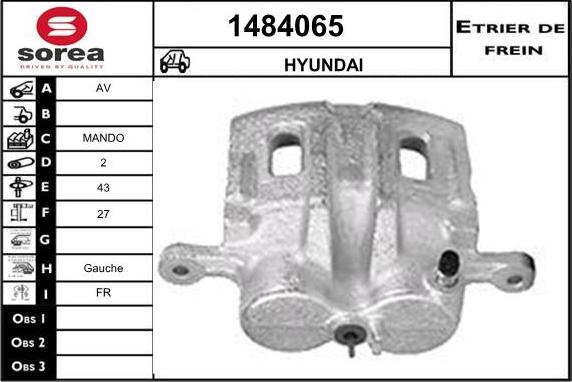 SNRA 1484065 - Гальмівний супорт autozip.com.ua