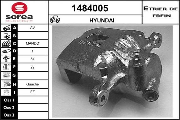 SNRA 1484005 - Гальмівний супорт autozip.com.ua