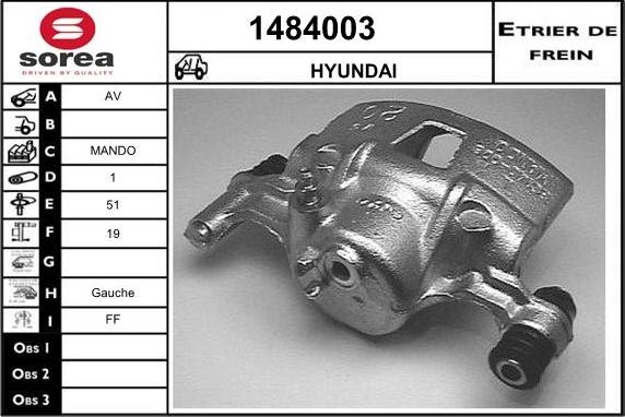 SNRA 1484003 - Гальмівний супорт autozip.com.ua