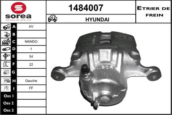 SNRA 1484007 - Гальмівний супорт autozip.com.ua