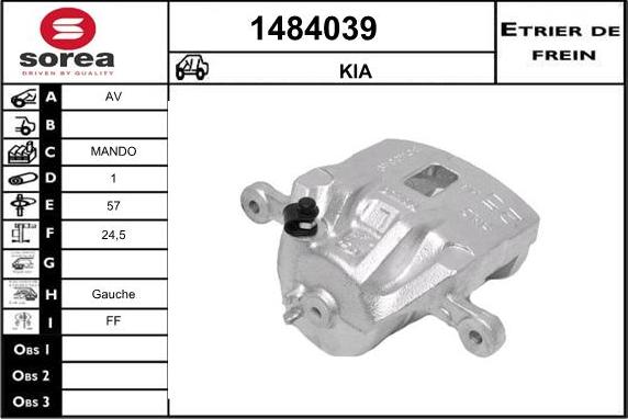 SNRA 1484039 - Гальмівний супорт autozip.com.ua