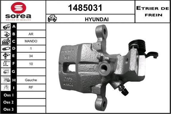 SNRA 1485031 - Гальмівний супорт autozip.com.ua