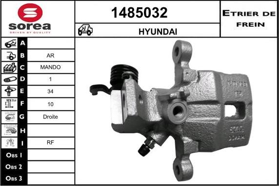 SNRA 1485032 - Гальмівний супорт autozip.com.ua