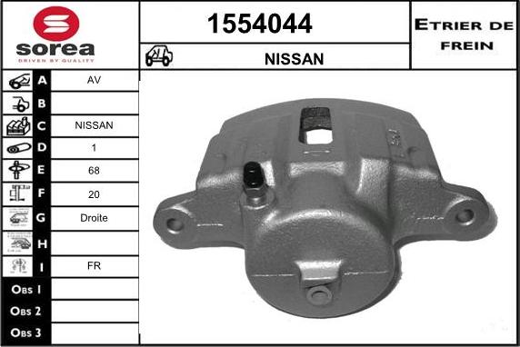 SNRA 1554044 - Гальмівний супорт autozip.com.ua