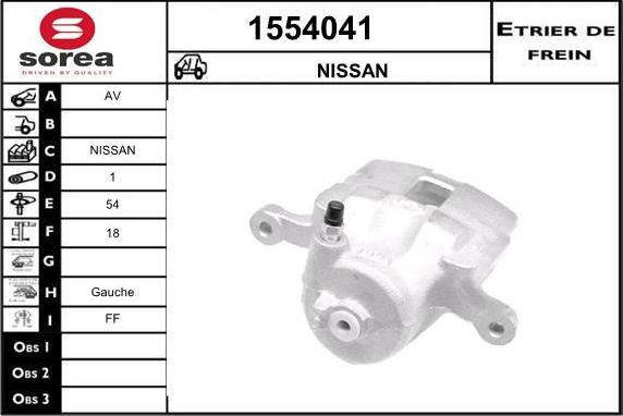 SNRA 1554041 - Гальмівний супорт autozip.com.ua