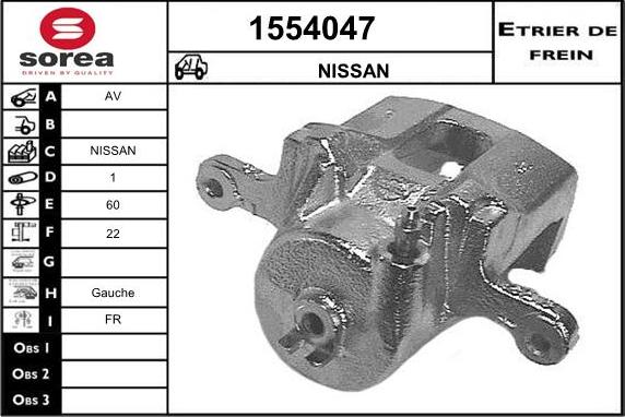 SNRA 1554047 - Гальмівний супорт autozip.com.ua