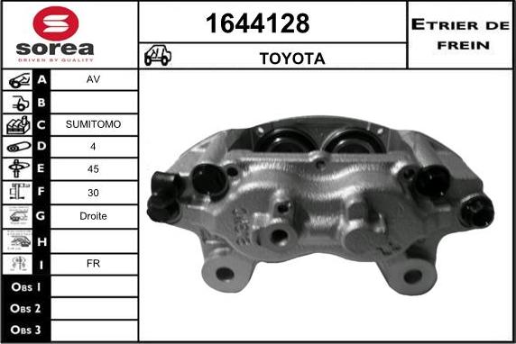 SNRA 1644128 - Гальмівний супорт autozip.com.ua