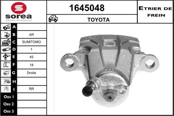 SNRA 1645048 - Гальмівний супорт autozip.com.ua