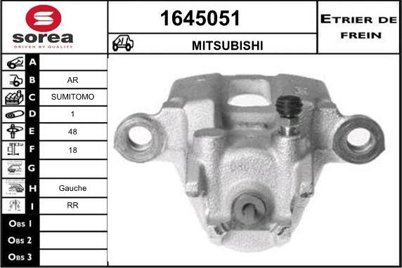 SNRA 1645051 - Гальмівний супорт autozip.com.ua