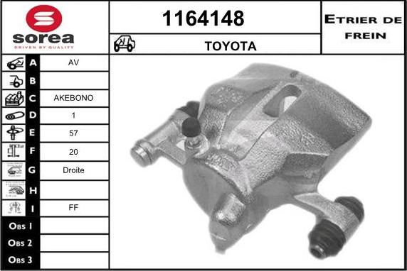 SNRA 1164148 - Гальмівний супорт autozip.com.ua