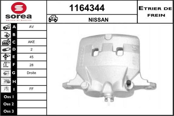 SNRA 1164344 - Гальмівний супорт autozip.com.ua