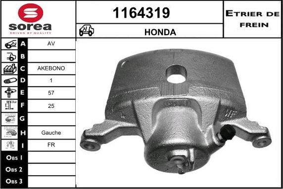 SNRA 1164319 - Гальмівний супорт autozip.com.ua