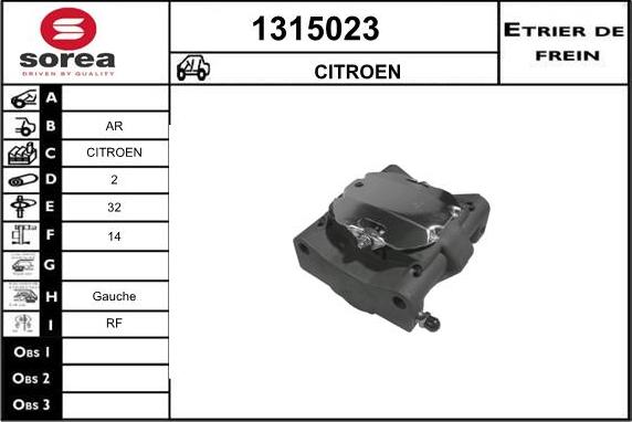 SNRA 1315023 - Гальмівний супорт autozip.com.ua