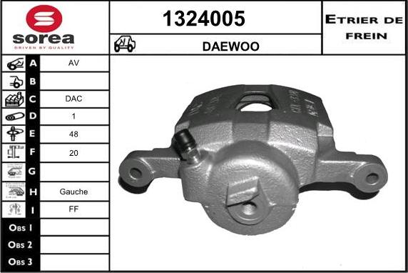 SNRA 1324005 - Гальмівний супорт autozip.com.ua