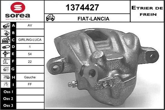 SNRA 1374427 - Гальмівний супорт autozip.com.ua