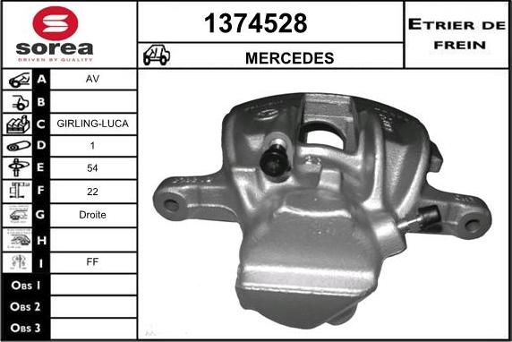 SNRA 1374528 - Гальмівний супорт autozip.com.ua