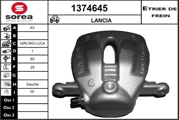 SNRA 1374645 - Гальмівний супорт autozip.com.ua