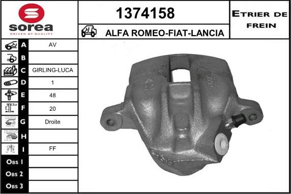 SNRA 1374158 - Гальмівний супорт autozip.com.ua