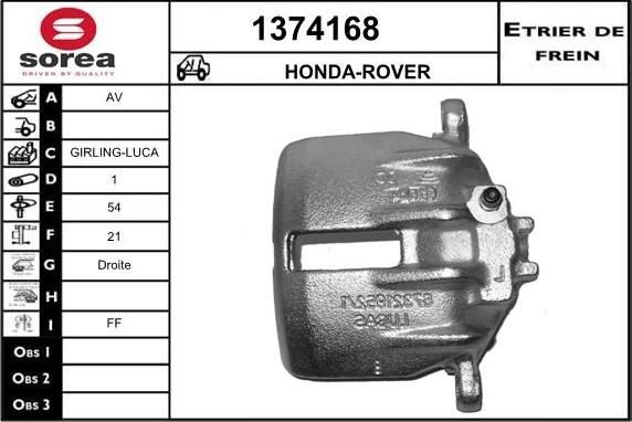 SNRA 1374168 - Гальмівний супорт autozip.com.ua