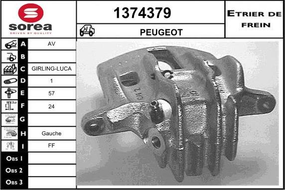 SNRA 1374379 - Гальмівний супорт autozip.com.ua