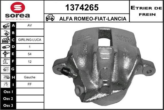 SNRA 1374265 - Гальмівний супорт autozip.com.ua