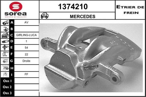 SNRA 1374210 - Гальмівний супорт autozip.com.ua