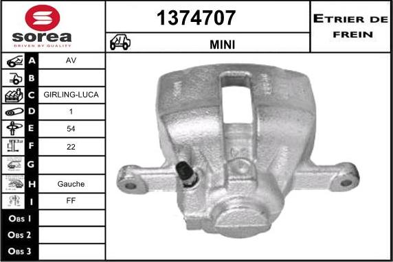 SNRA 1374707 - Гальмівний супорт autozip.com.ua