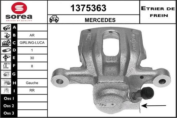 SNRA 1375363 - Гальмівний супорт autozip.com.ua