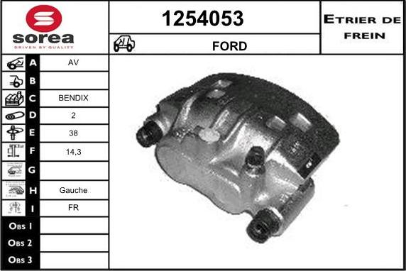 SNRA 1254053 - Гальмівний супорт autozip.com.ua