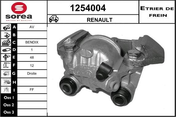 SNRA 1254004 - Гальмівний супорт autozip.com.ua