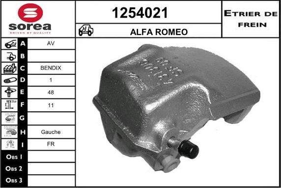 SNRA 1254021 - Гальмівний супорт autozip.com.ua